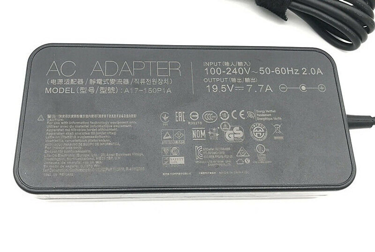Sạc dành cho Laptop Asus 19.5V- 7.7A 150W (5.5mm*2.5mm) hàng nhập khẩu.