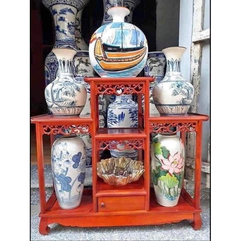Tam sơn thùng gỗ lim cao 80cm