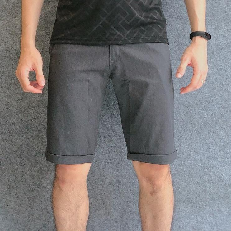 Quần short kaki nam - Xám - 34