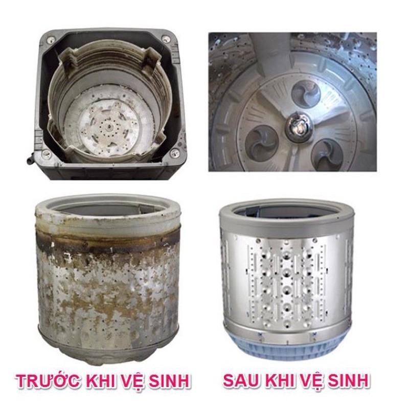 Bột tẩy rửa vệ sinh lồng giặt siêu mạnh hiệu quả cực nhanh khử mùi máy giặt