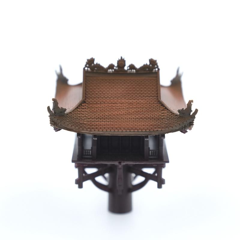 Mô hình tiểu cảnh CHÙA MỘT CỘT - bán cạn - bể cá - hòn non bộ - terrarium - tinh xảo - chất lượng cao