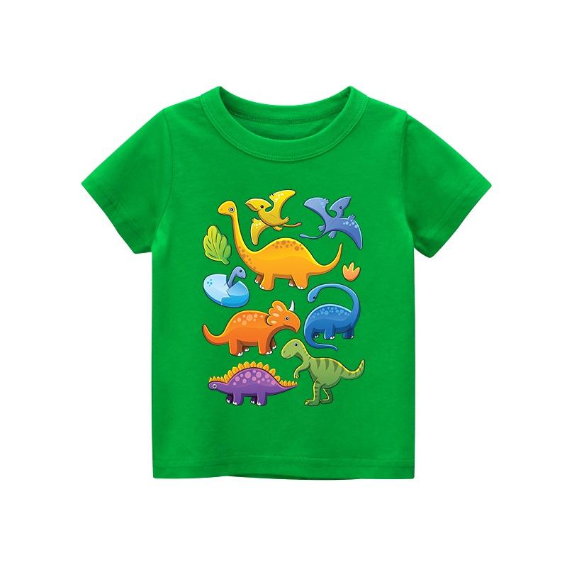 Áo thun trẻ em KHỦNG LONG, 8 màu áo, đầy đủ size có big size, MÀU KHÁC NHẮN TIN SHOP