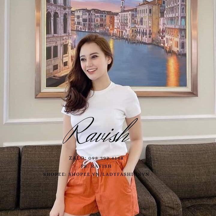 Áo phông Cộc Tay Nữ-Áo Phông Cổ Tròn Chất Cotton 100%