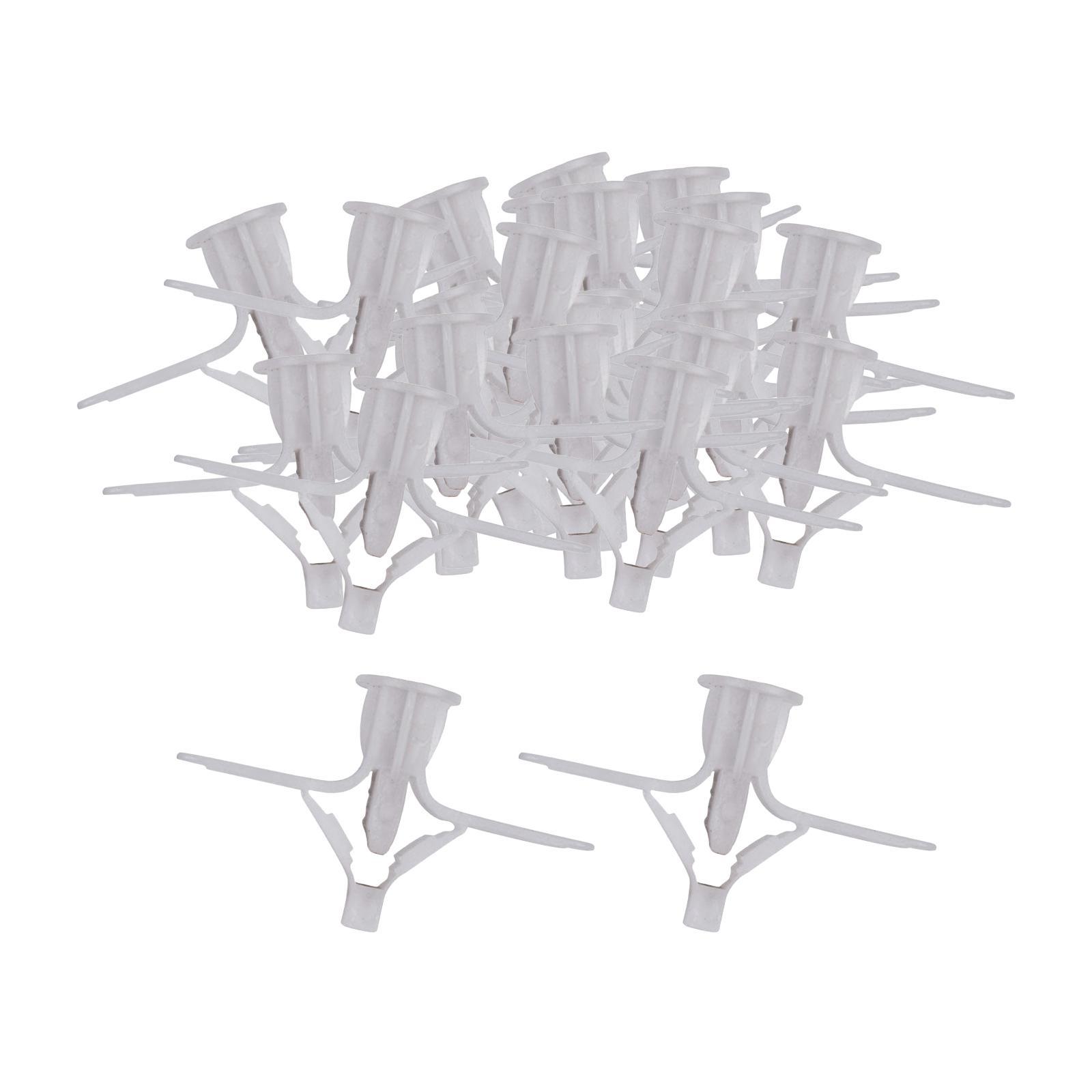 100Pcs Plasterboard  Screws, Drywall Cavity Wall Fixings Screws Fastener, Expansion Tube Wall Installation Fastener for Lamp Installation