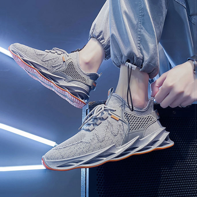 Giày Thể Thao Nam GEMI - Giày Sneaker Màu Đen - Xám, Giày Thể Thao Thiết Kế Trẻ Trung, Năng Động - G5025