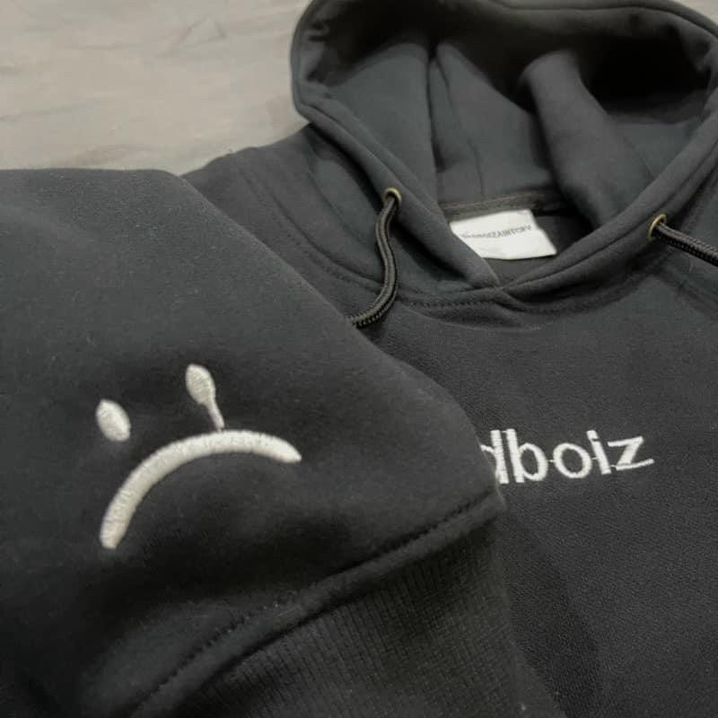 Áo Hoodie Sadboiz Unisex Kiểu Hàn Quốc Đẹp - FREESHIP ĐẸP -Khoác Nỉ Ngoại Chống Nắng Nam Nữ Có Nón Mũ 2 Lớp