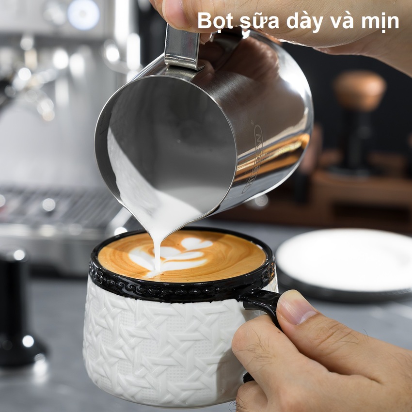Máy pha cà phê chuyên nghiệp Espresso, Cappuccino, Latte. Thương hiệu Mỹ cao cấp HiBREW - H10. Hàng chính hãng