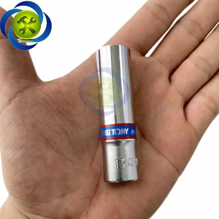 Tuýp 13mm loại 3/8 dài 63mm có 6 cạnh màu trắng Kingtony 323513M