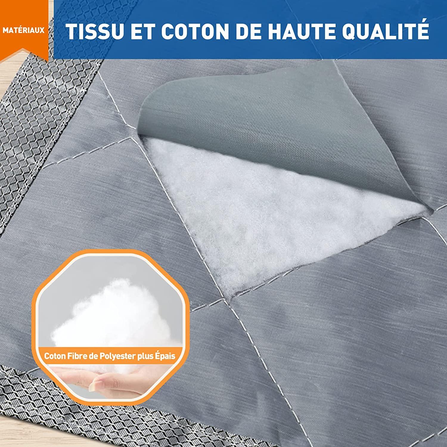 Cách Nhiệt Màn Cửa 70*200Cm, Cách Âm Cách Âm, Màn Cửa Bông Nam Châm Chống Thấm Nước, Màu Xám