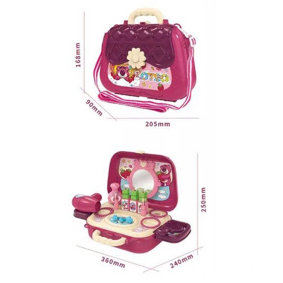 Đồ chơi - DISNEY - LT008-933A Túi xách làm đẹp Disney Pixar gấu Lotso (KT 25x10x19cm)