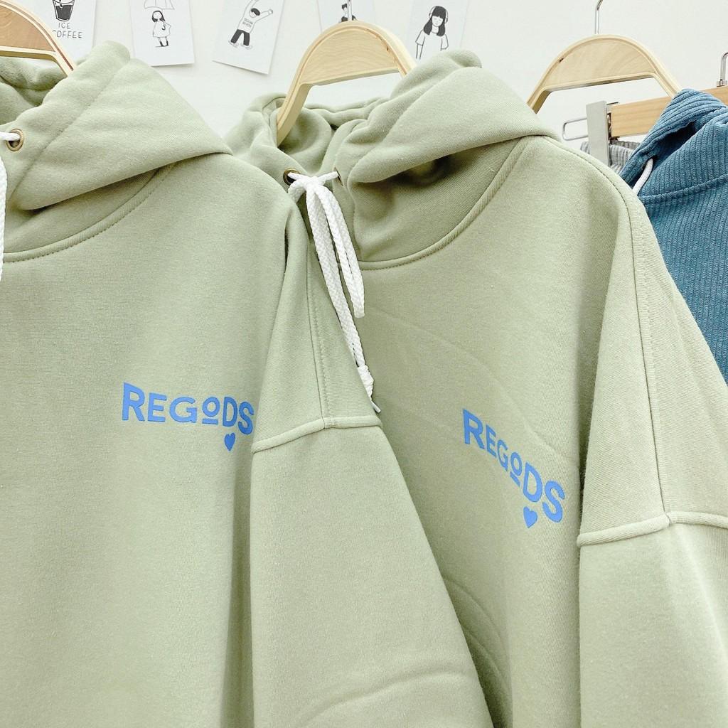 Áo Hoodie Nỉ Dáng Rộng Chữ Hàn Unisex