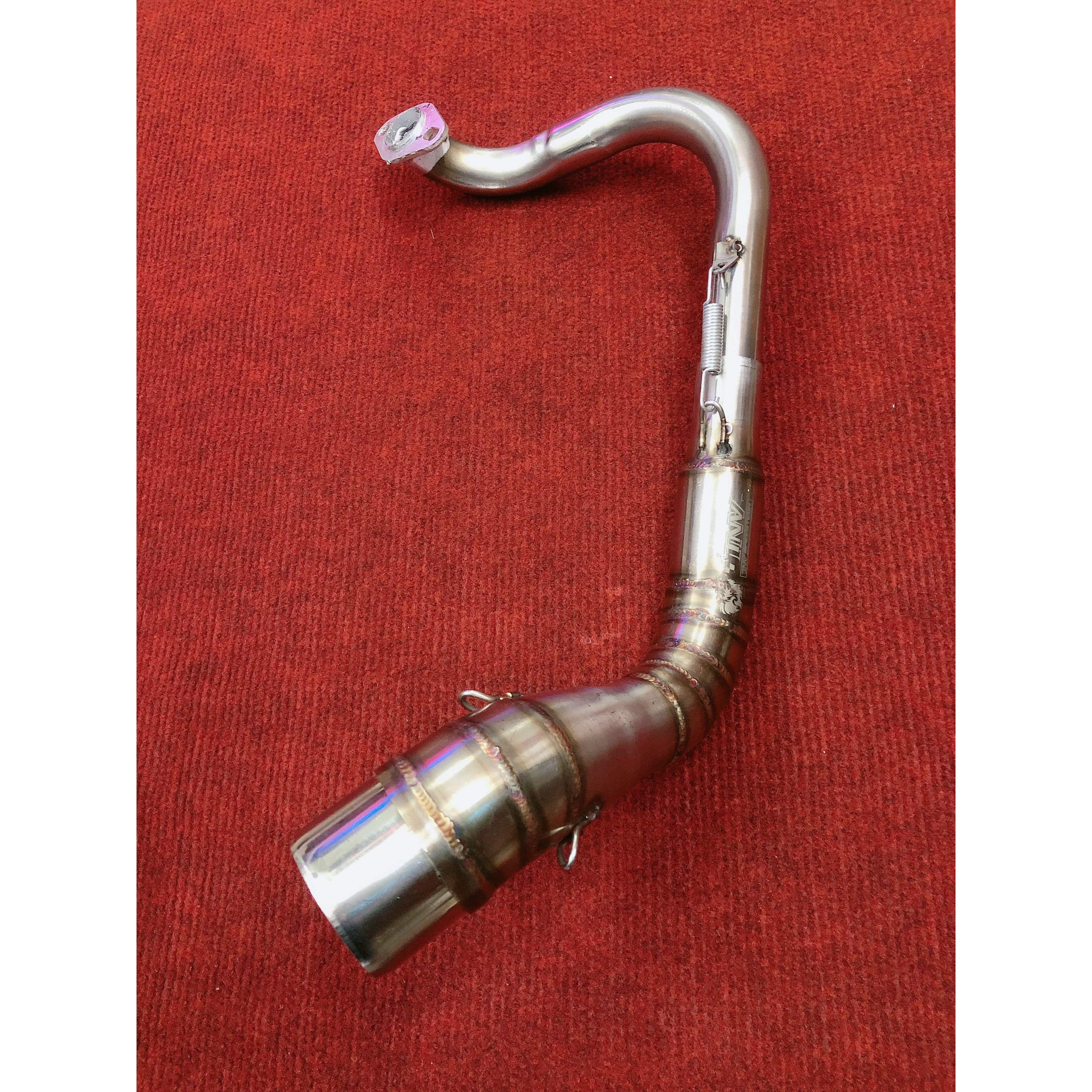 Cổ pô inox 2 khúc gắn pô lon 27x51 dành cho VARIO / SHVN / AB 125 / LUVIAS xăng xơ , FI / VISION
