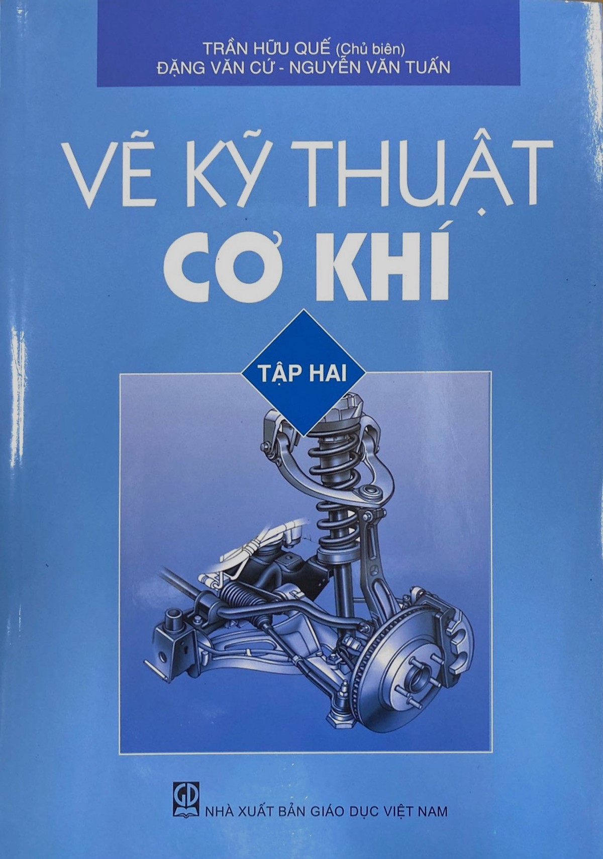 Combo Sách Vẽ kĩ thuật cơ khí tập 2 + Bài tập