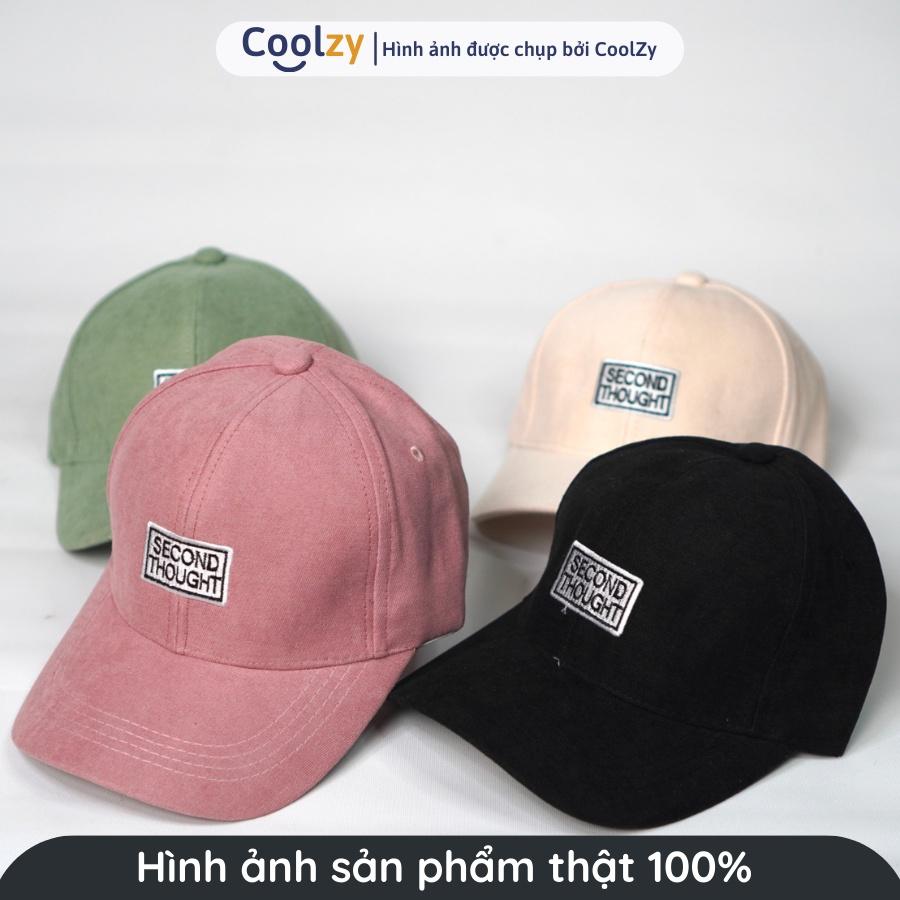 Mũ lưỡi trai ️ Nón kết thêu chữ SECOND THOUGHT phong cách Ulzzang form unisex nam nữ N02