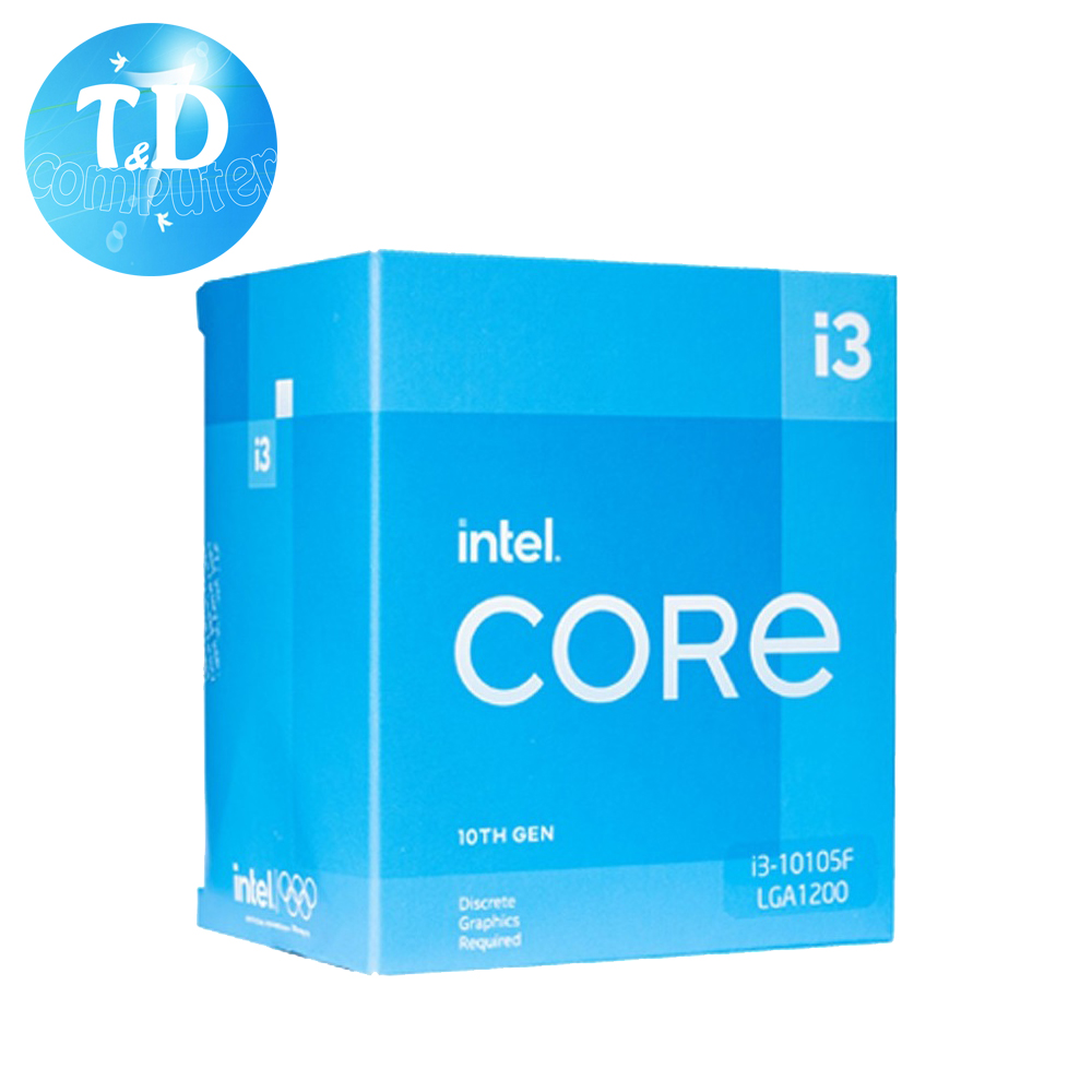 CPU Intel Core i3 10105F 3.7GHz Socket 1200 4 Nhân 8 Luồng 6MB - Hàng chính hãng