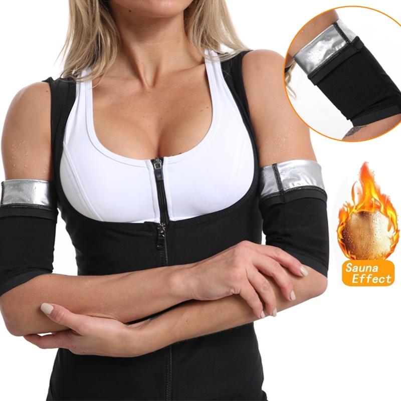 Compression Arm Sleeves Body Shaper Sweat Sauna Arms Thermo Fat Burner Trainer Sleeve Arm Slimming Shaping Gym Fitness Workout
