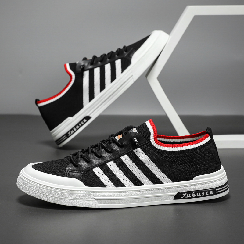 Giày nam, giày sneaker nam vải sợi thể thao thoáng khí 2 màu - NEW 2023