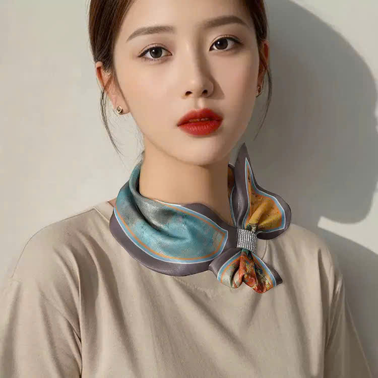 KHĂN LỤA DÀI KHĂN QUÀNG CỔ KHĂN CHOÀNG LỤA BĂNG ĐÔ TRANG TRÍ NƠ CAO CẤP ĐA NĂNG SANG TRỌNG THANH LỊCH MÃ 20