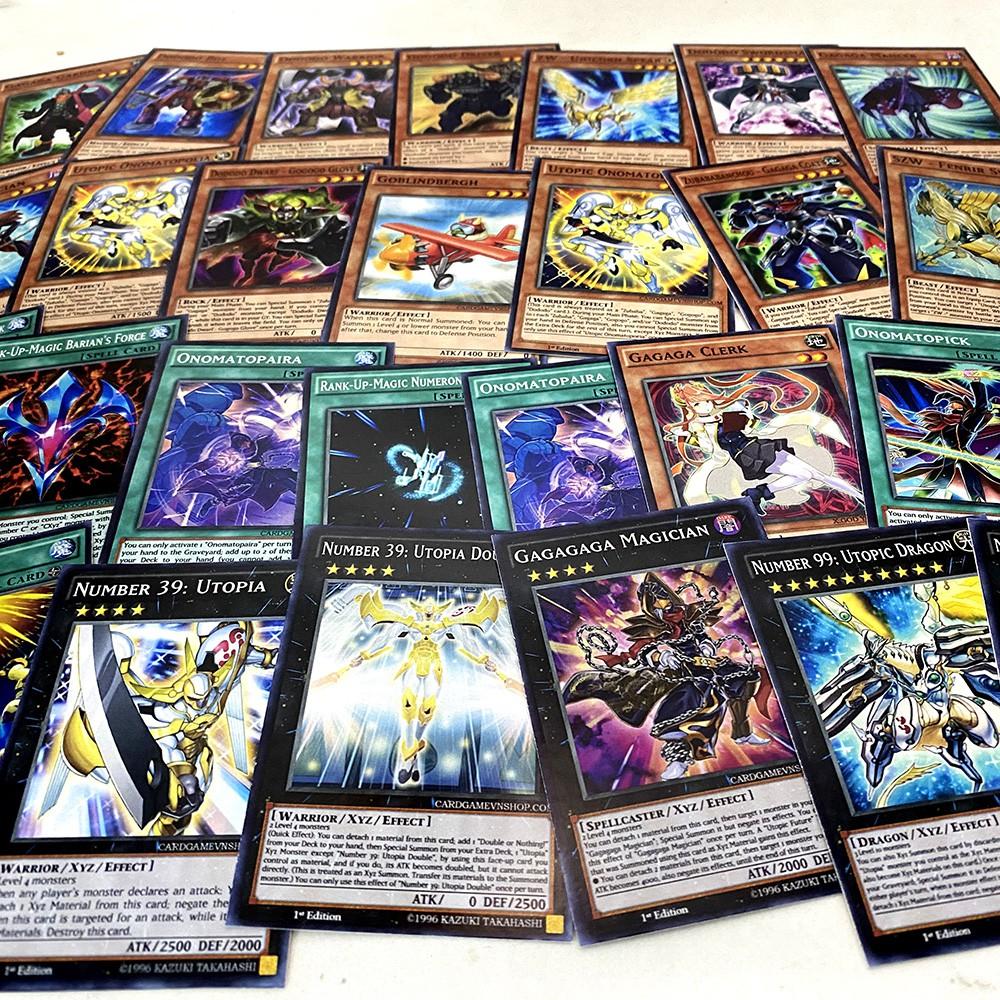 Bài Yugioh ️️ Thẻ bài Yugioh Xyz Yuma Tsukumo deck 54 lá