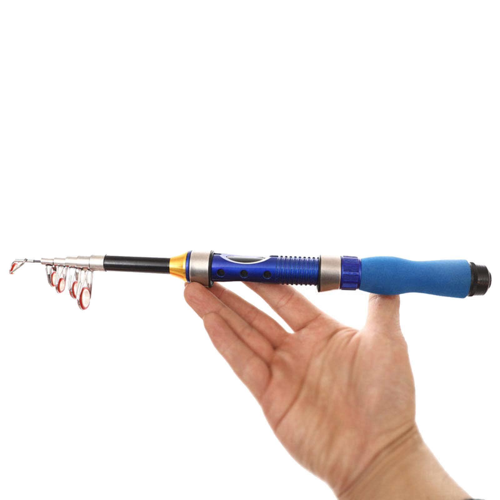 Telescopic Fishing Rod Fishing Pole for Freshwater Saltwater Fishing, Ultralight Fish Gear Portable Fishing Rod Travel Collapsible
