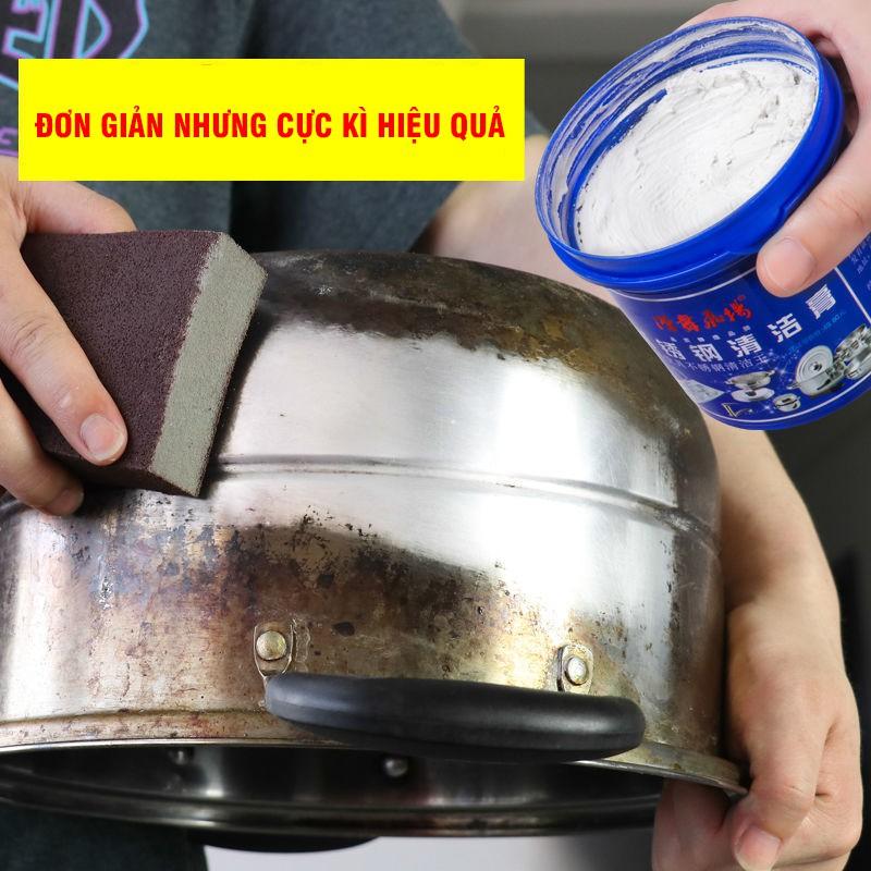 Bột Tẩy Rửa Đáy Nồi Inox Đa Năng Đánh Tan Mọi Vết Dầu Mỡ Lau Ngày Cứng Đầu 500g