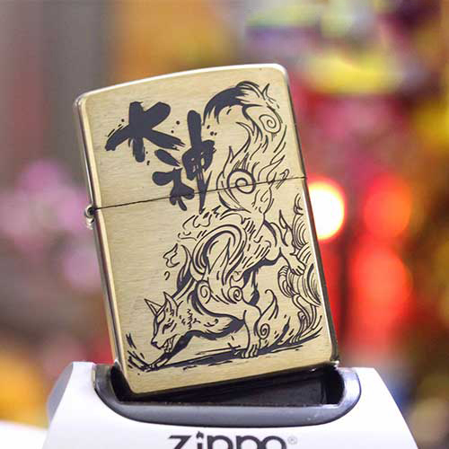 Bật Lửa Zippo Khắc Sói 05 204b.Soi05