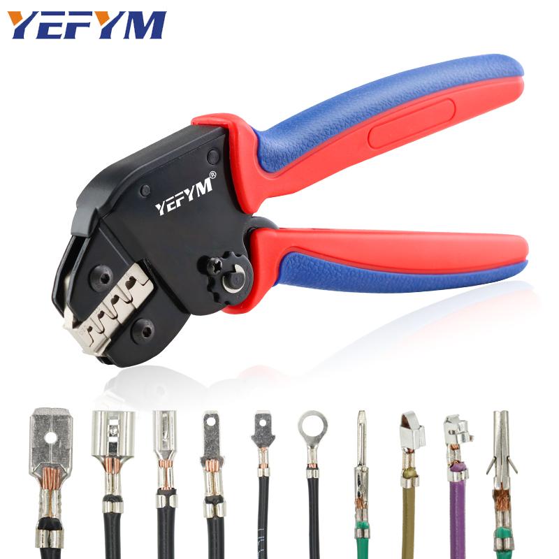 XH2.54/SM2.54/2.8/4,8/6,3 Thiết bị đầu cuối crimp mini YM-58BS 0.25-1.5mm²/23-16AWG Ratchet Yefym Electrical Tools 175mm