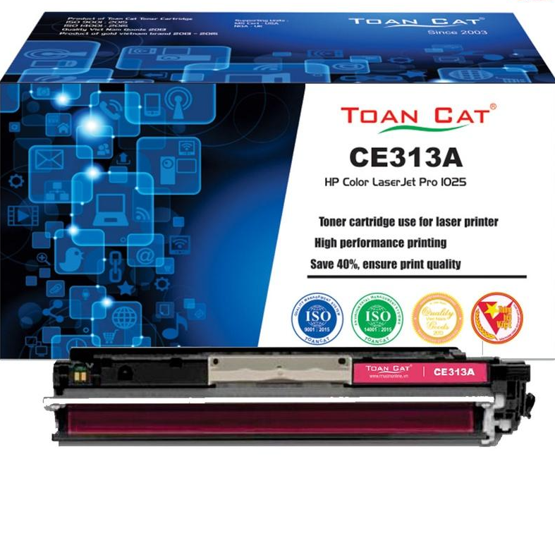 Hộp mực in Toàn Cát CE310A - CE311A - CE312A - CE313A dùng cho máy in HP Color LaserJet Pro 1025 - HÀNG CHÍNH HÃNG