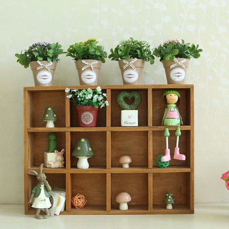 Chậu hoa mini để bàn làm việc, bàn học trang trí decor không thêm xinh