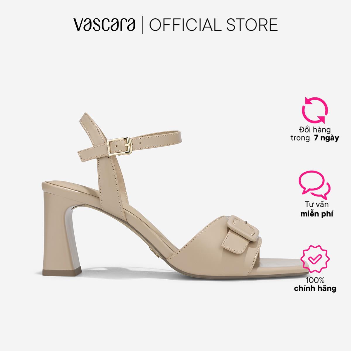 Vascara Giày Sandals Basic Nhấn Buckle - SDN 0799