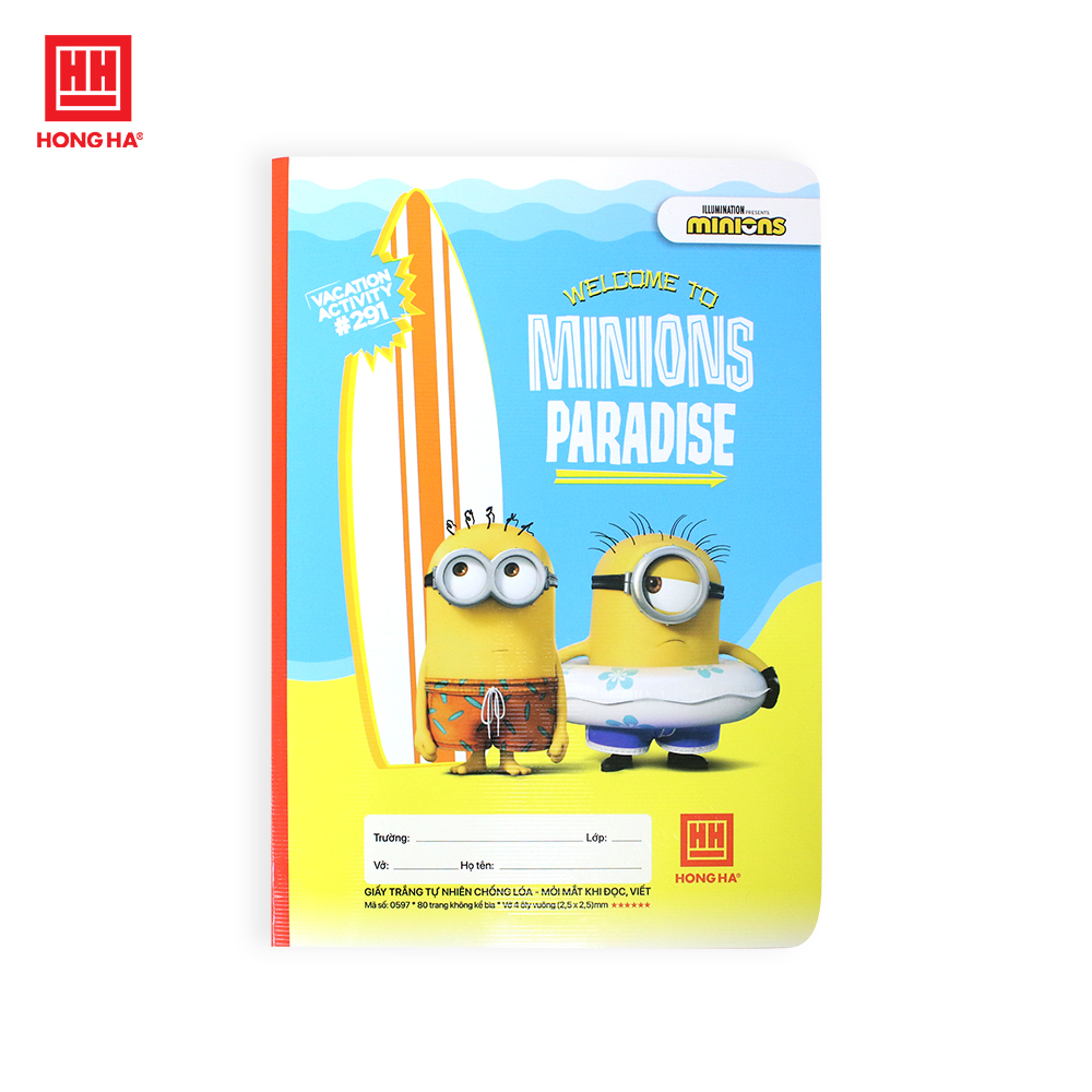 Vở 4 ô ly Minions Fun 80 trang - 0597