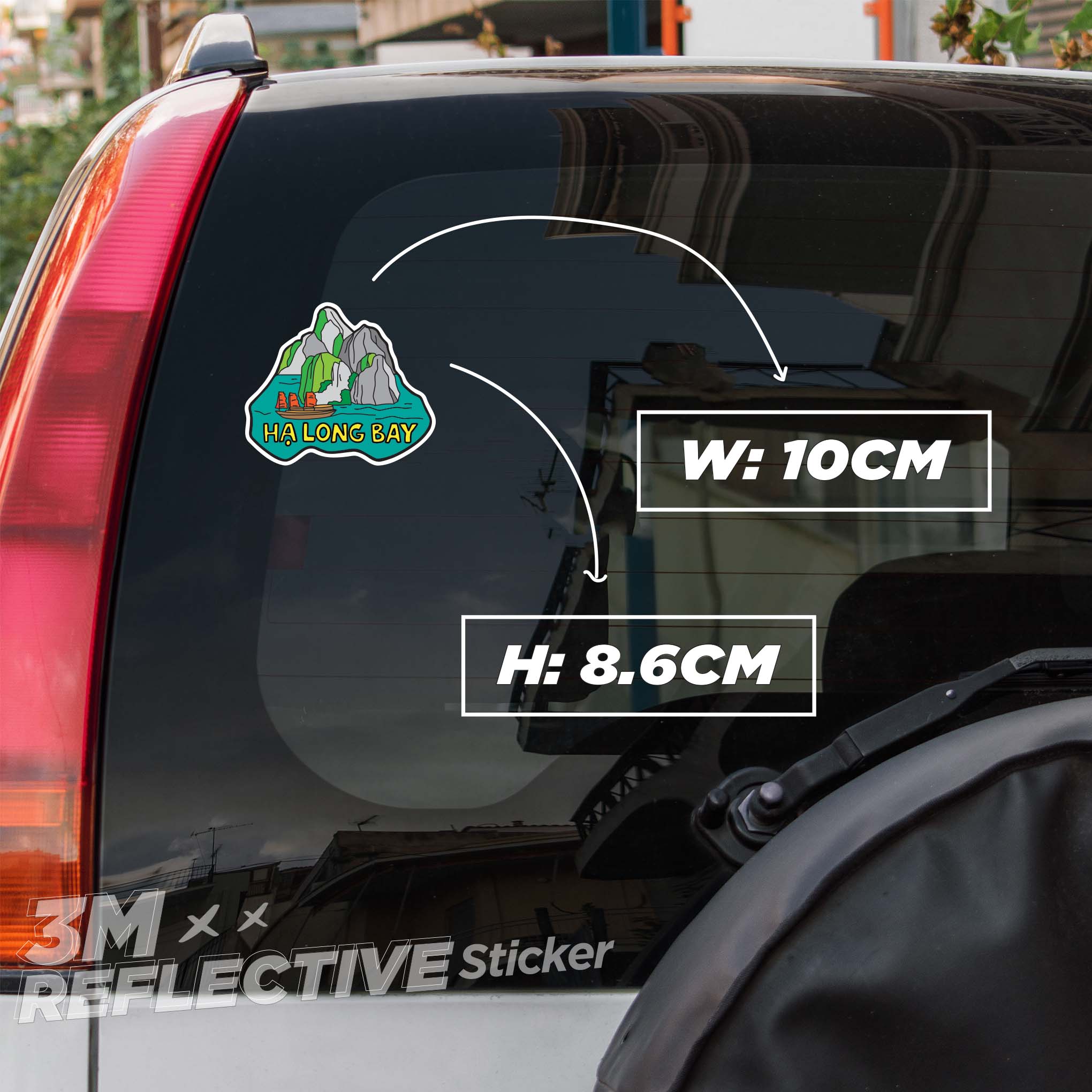 VINH HA LONG 3M - Reflective Sticker Die-cut Hình dán phản quang thương hiệu STICKER FACTORY