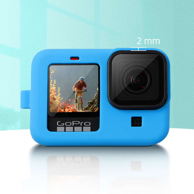 Vỏ silicon kèm nắp che cho GoPro Hero 9, GoPro Hero 10, GoPro Hero 11