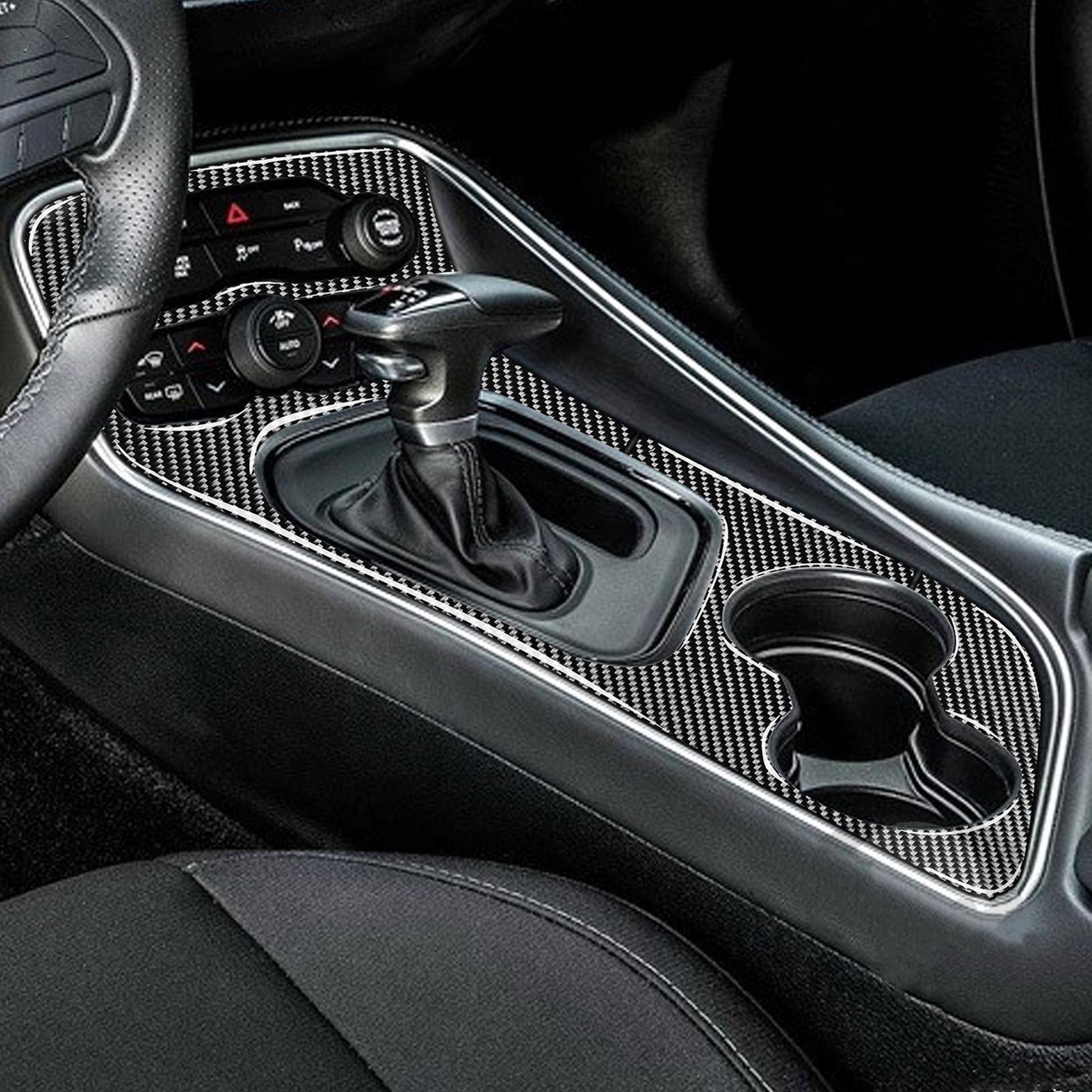 Center Console Gear Panel cover Carbon Fiber Spare Parts