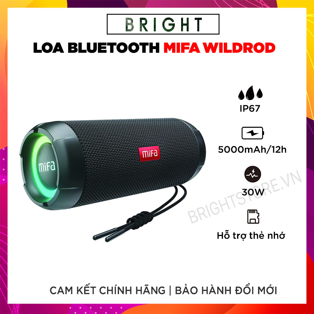 Loa Bluetooth MIFA WildRod Công Suất 30W, Bluetooth 5.3 - Hàng Chính Hãng