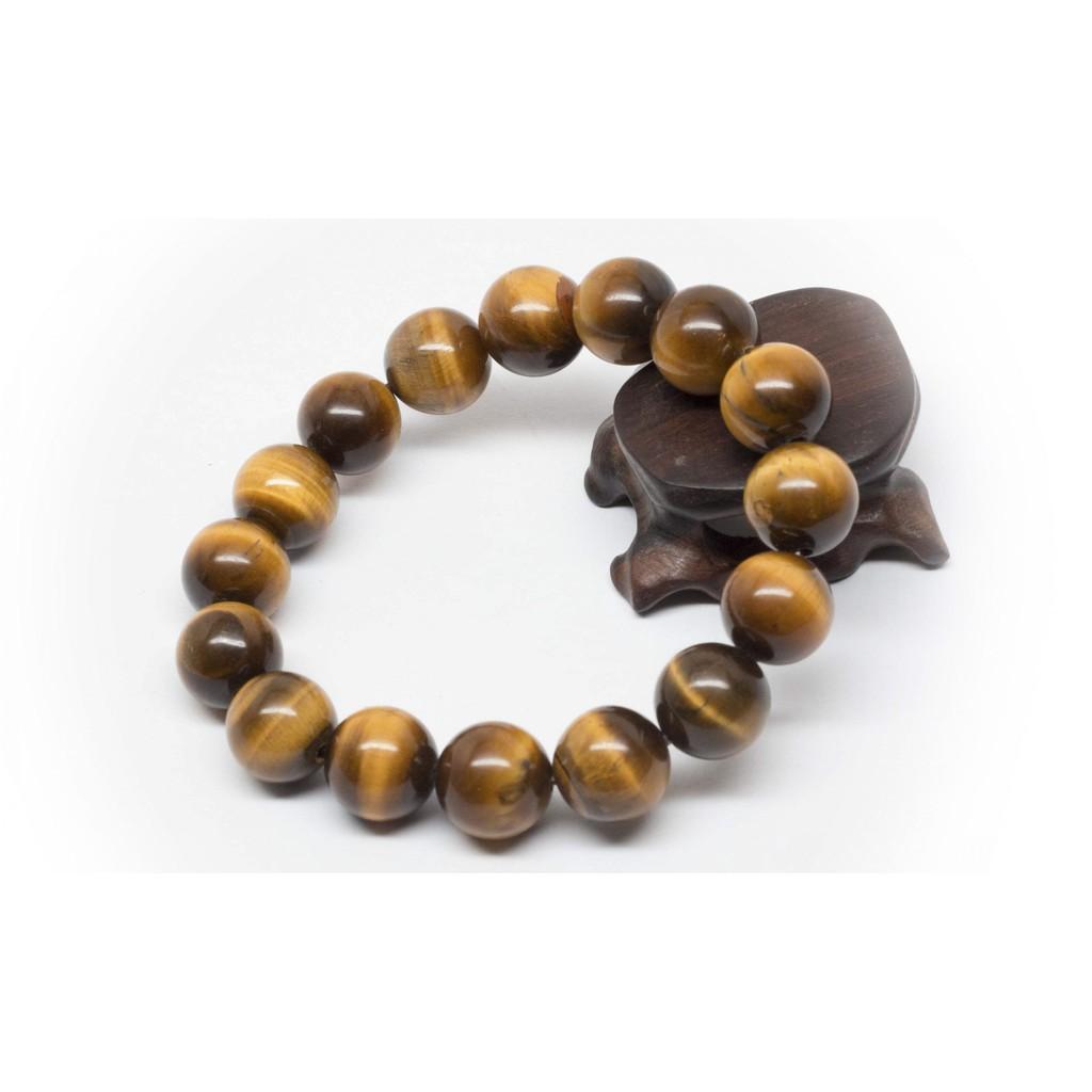 Vòng tay đá mắt hổ, vòng hổ phách nam nữ thời trang teen