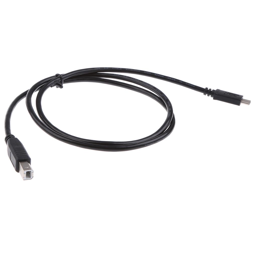 USB Type-c to USB2.0 Type-B Male Data Charge Printer Printing Cable Cord