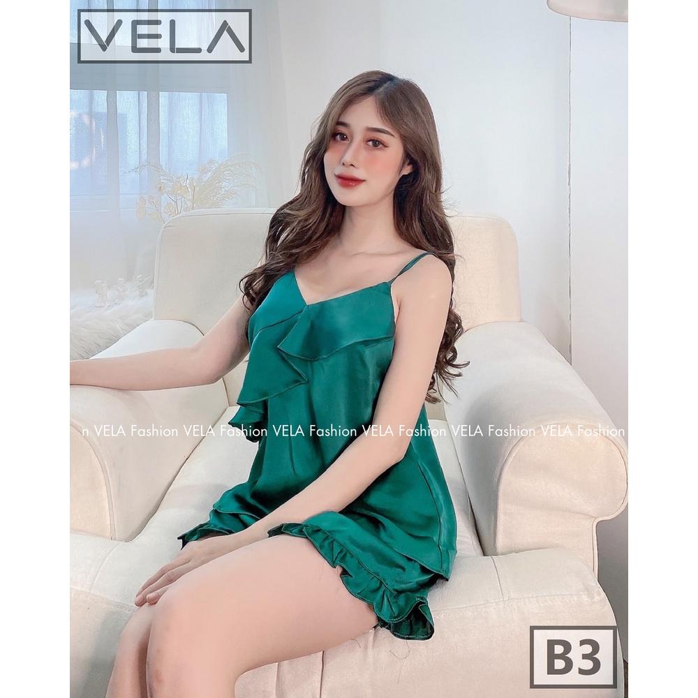 Bộ Đùi Bèo Xéo Lụa Satin
