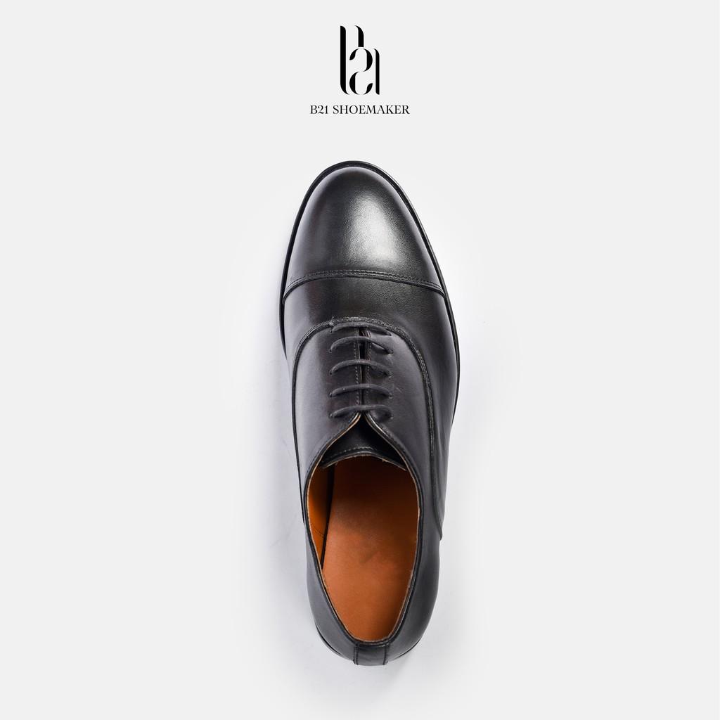 Giày Buộc Dây OXFORD Da Bò Thật Đế CORK NITRAL Lót Giày Thoáng Khí Phong Cách CLASSIC Công Sở Full Box - B21 Shoemaker