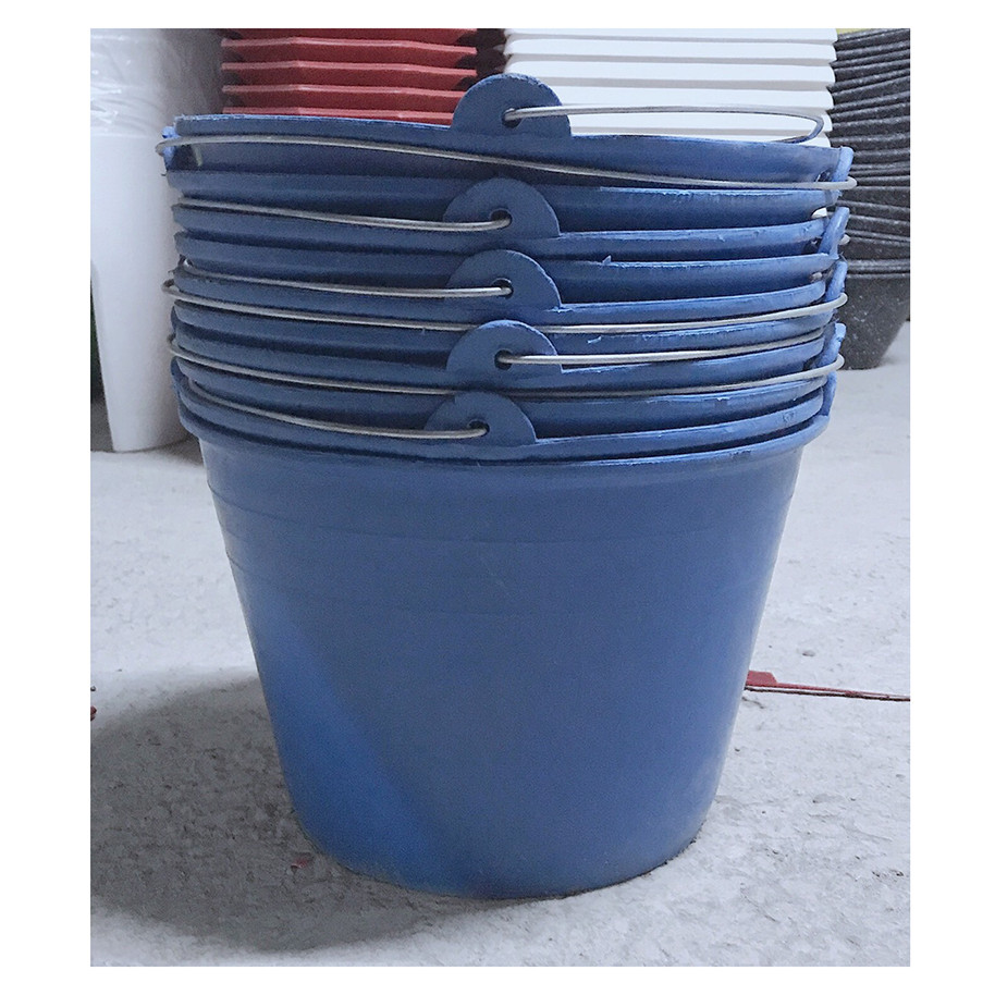 10 Xô nhựa Xanh Lam - Xô Nhựa Đựng Nước, Tưới Cây, Xách Hồ, Xách Vữa, Đựng Đồ, Có Quai Xách, Kích Thước 28x18Cm