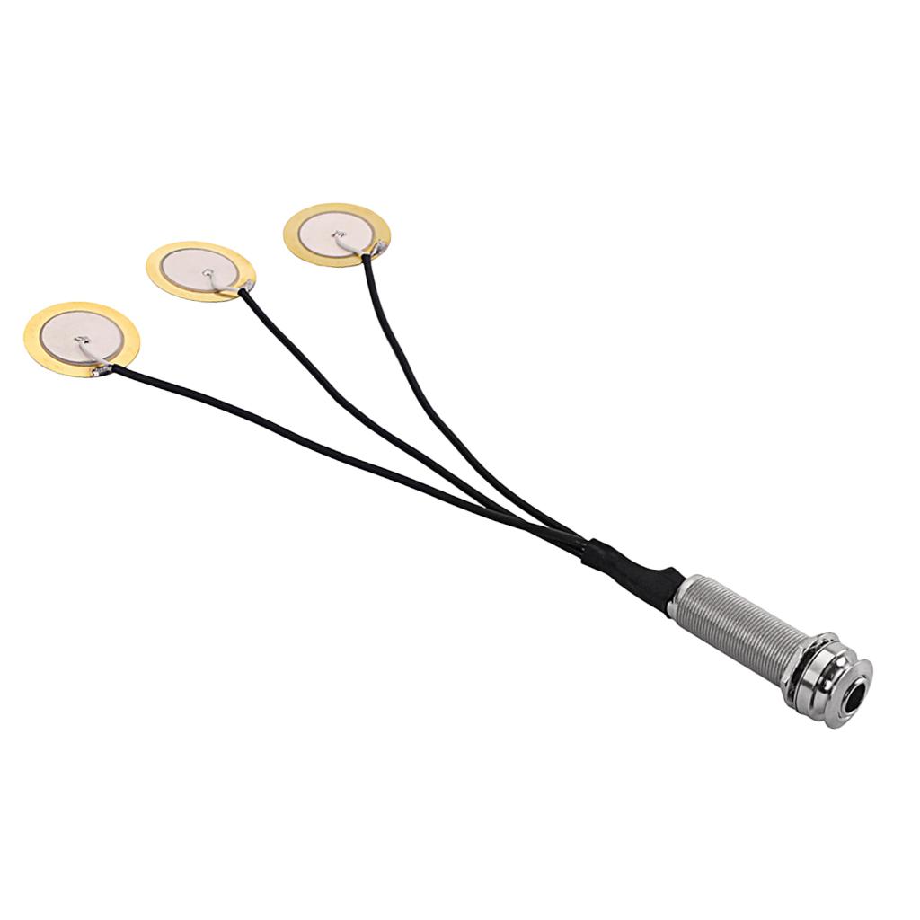 Acoustic Guitar Pickup Piezo 3 Transducer For Guitar Parts Accessories