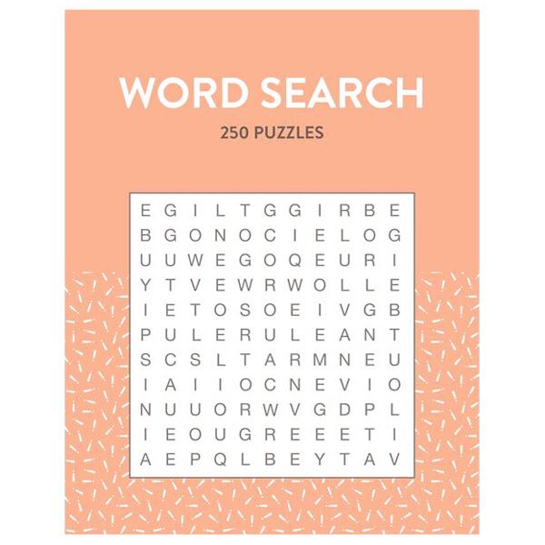 Sách ngoại văn: 250 Puzzles - Word Search - Pastel Orange