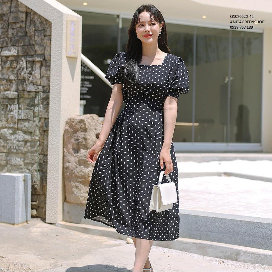 Q1020620 ĐẦM MAXI CHẤM BI