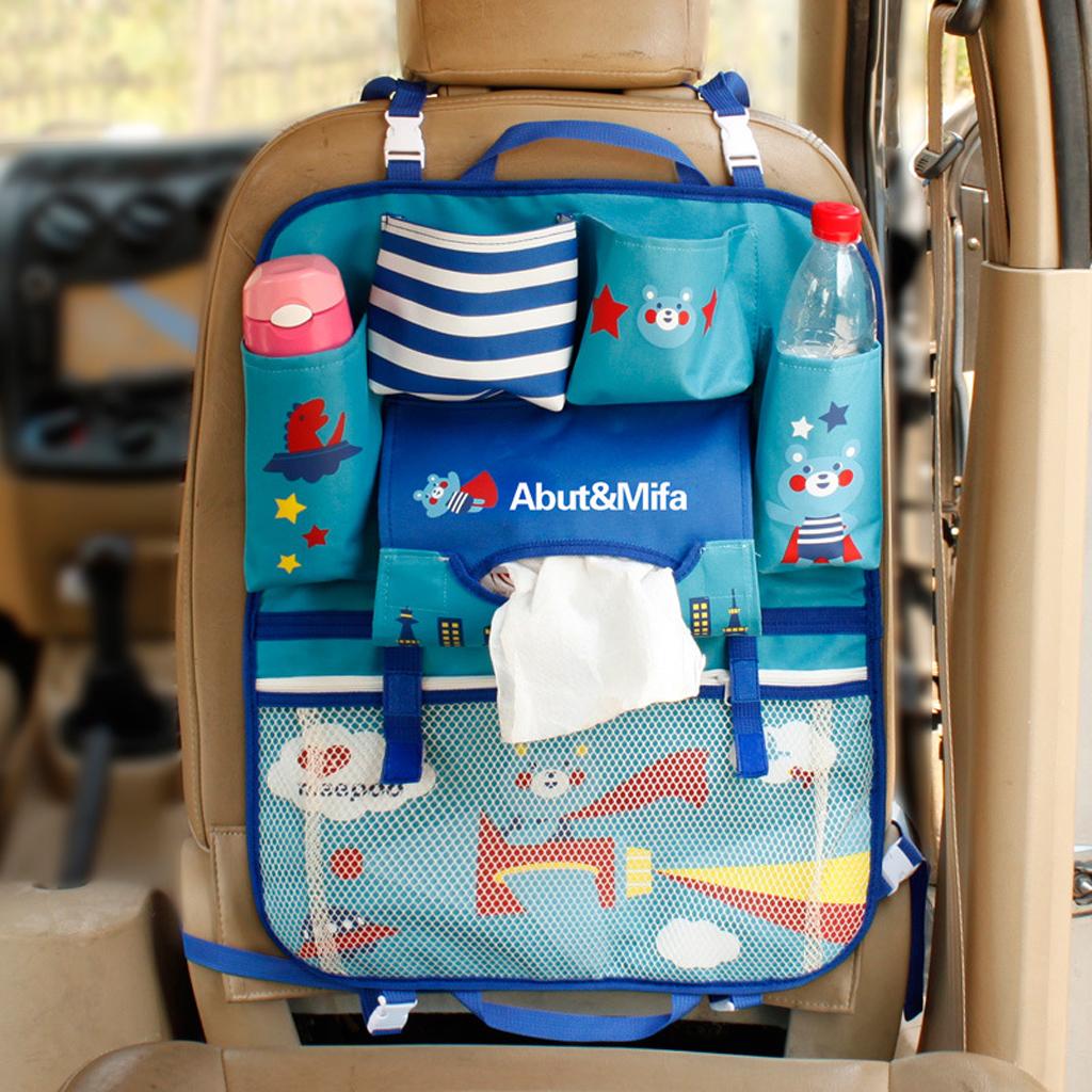 Oxford Cloth Vehicle Seat Back Hanger Holder Organizer Pocket Storage Cover