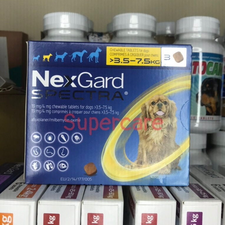 Một Hộp ( 3 viên) Nexgard Spectra Diệt Ve Chó 3,5-7,5Kg