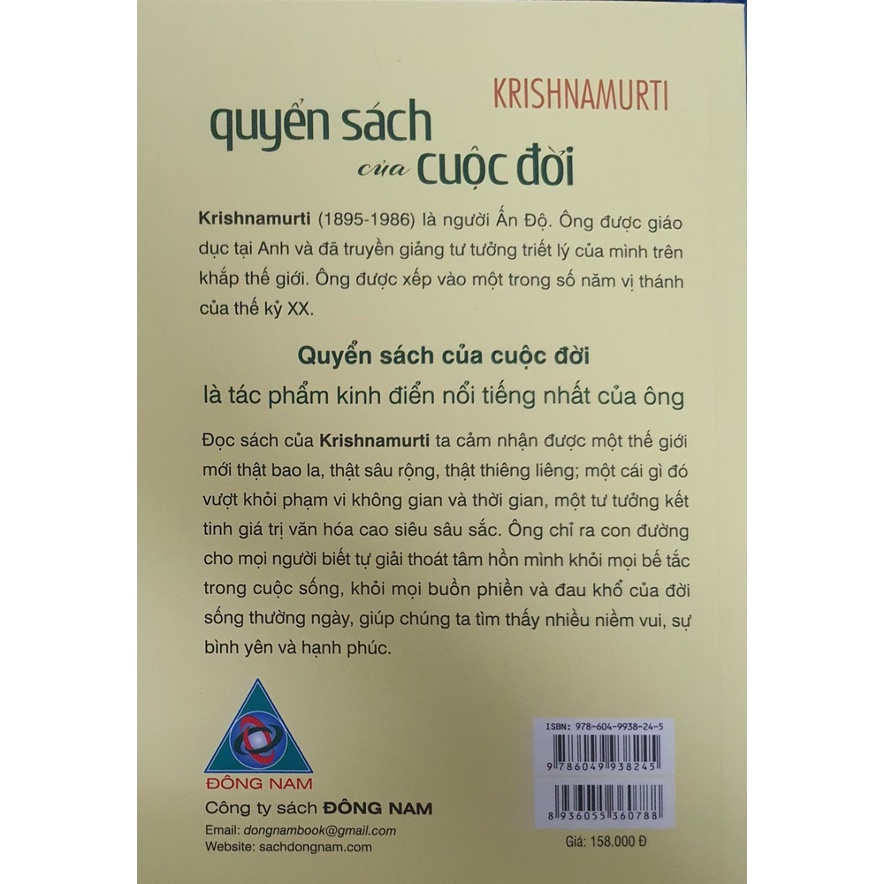 Combo Quyển Sách Của Cuộc Đời Thiền Định Mỗi Ngày Cùng Krishnamurti + Hướng Đi Cho Cuộc Đời + Giải Phóng Bản Thân Thay Đổi Cuộc Đời
