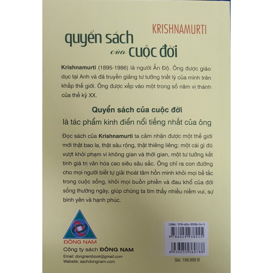 Combo Quyển Sách Của Cuộc Đời Thiền Định Mỗi Ngày Cùng Krishnamurti + Hướng Đi Cho Cuộc Đời + Giải Phóng Bản Thân Thay Đổi Cuộc Đời (Bộ 3 Cuốn)