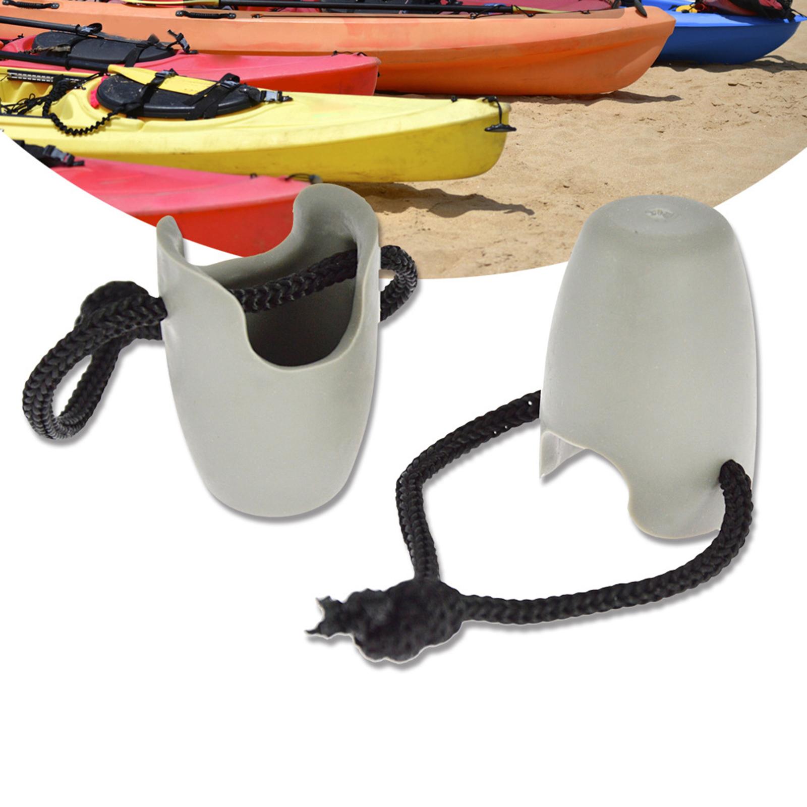 2pcs Kayak Scupper Plug Kit Universal Rubber U Shaped Canoe Drain Holes Stopper Bung Replacement Part for Kayak Canoe