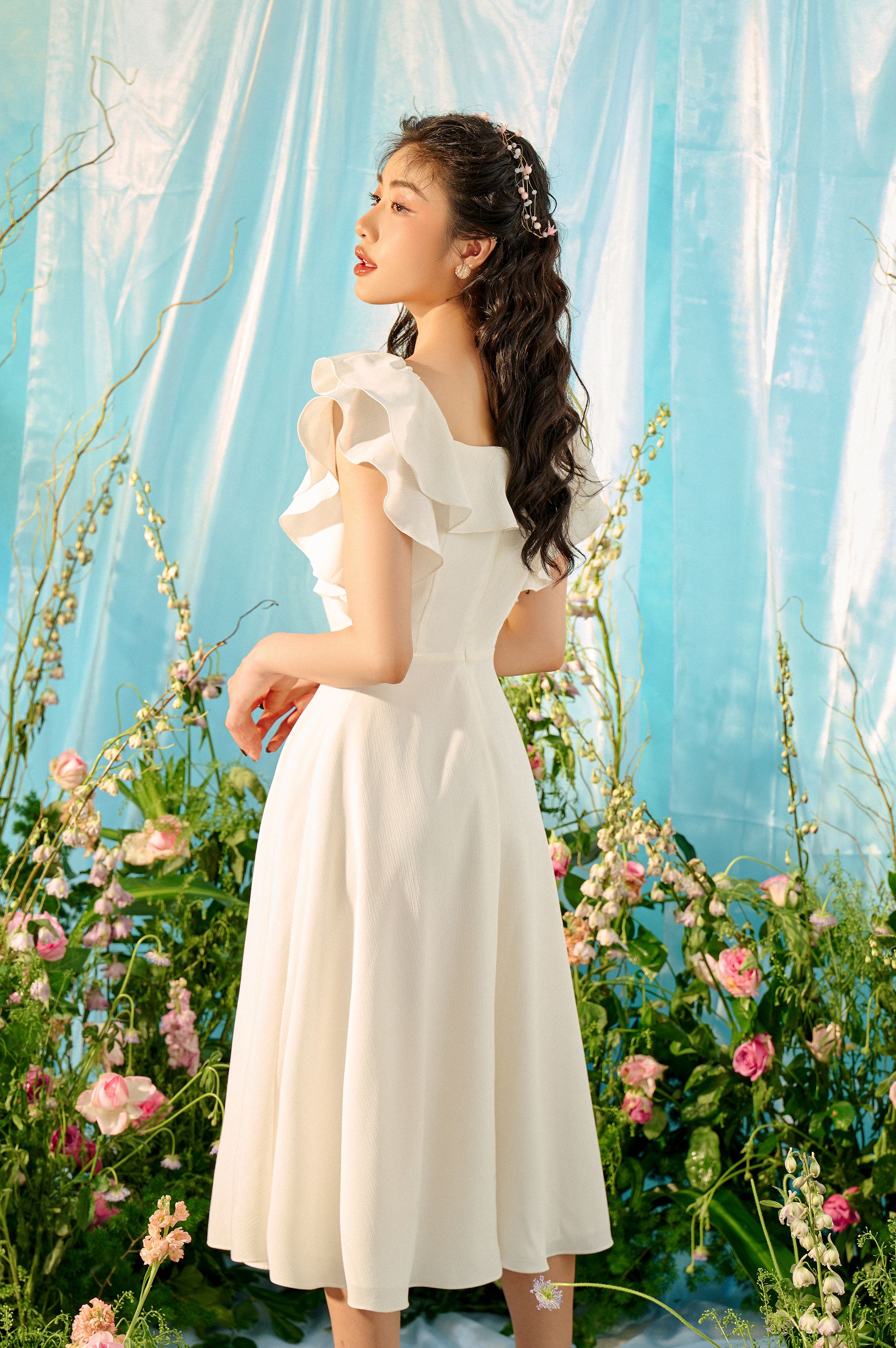 OLV - Đầm Chicory Ruffle Embro Dress