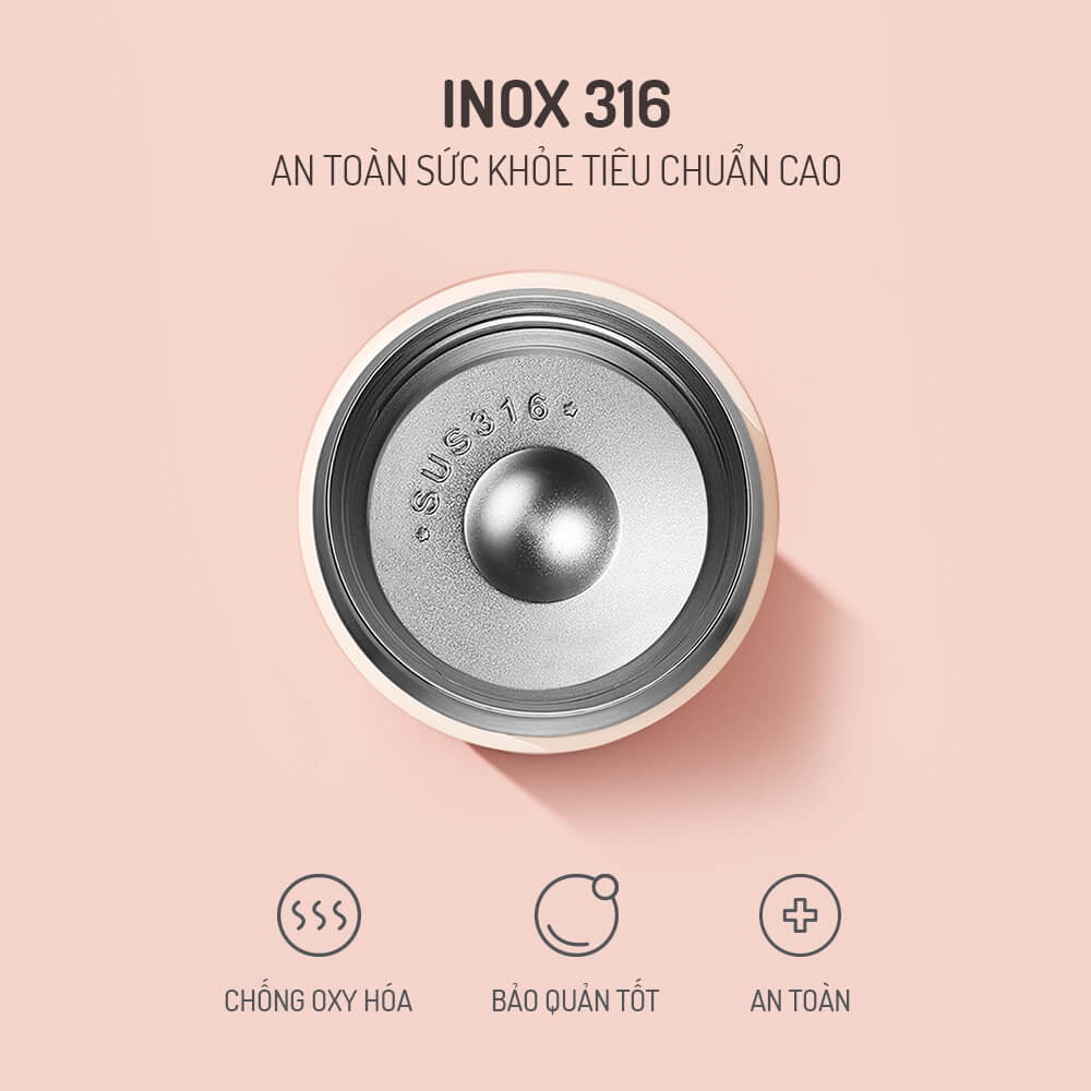 Bình đựng thức ăn giữ nhiệt Elmich EL8017 300ml, EL8018 400ml, EL8019 600ml, Hàng chính hãng, ủ cháo, Inox 316 - JoyMall